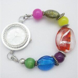 Women's Geneva  Analog 35mm Dial Causal Round Watch (D993)